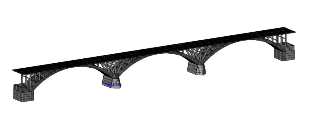 Vista generale del modello FEM 